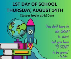 1st day of school